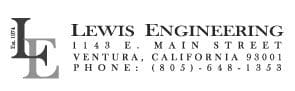 Logo: Lewis Engineering, Ventura California